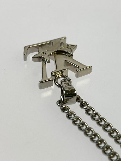【中古品】【メンズ/レディース】 LOUIS VUITTON ルイヴィトン モノグラム ロウ ネックレス M02254 アクセサリー 179-260923-hu-19-min カラー：シルバー 万代Net店