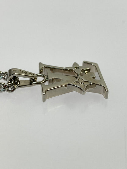 【中古品】【メンズ/レディース】 LOUIS VUITTON ルイヴィトン モノグラム ロウ ネックレス M02254 アクセサリー 179-260923-hu-19-min カラー：シルバー 万代Net店