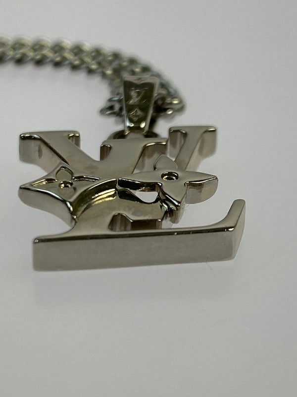 【中古品】【メンズ/レディース】 LOUIS VUITTON ルイヴィトン モノグラム ロウ ネックレス M02254 アクセサリー 179-260923-hu-19-min カラー：シルバー 万代Net店