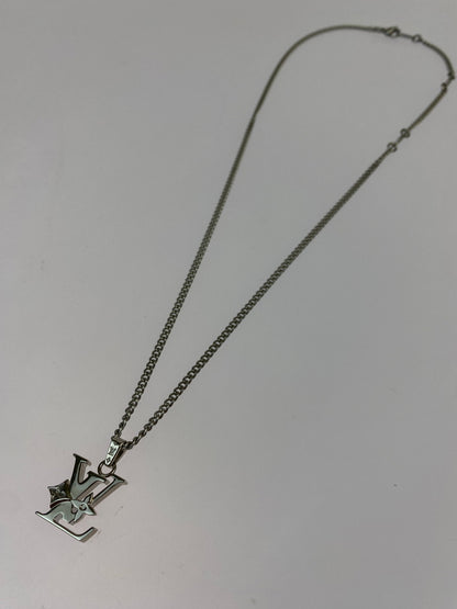 【中古品】【メンズ/レディース】 LOUIS VUITTON ルイヴィトン モノグラム ロウ ネックレス M02254 アクセサリー 179-260923-hu-19-min カラー：シルバー 万代Net店