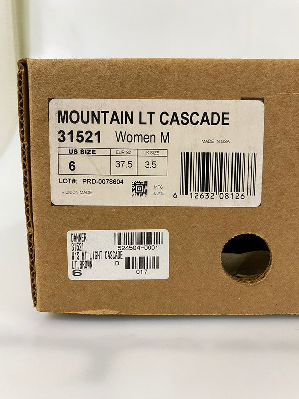 【中古品】【レディース】 DANNER ダナー MOUNTAIN LT CASCADE マウンテン ライト カスケード 靴 シューズ ブーツ 167-260916-hu-18-min カラー：キャメル 万代Net店