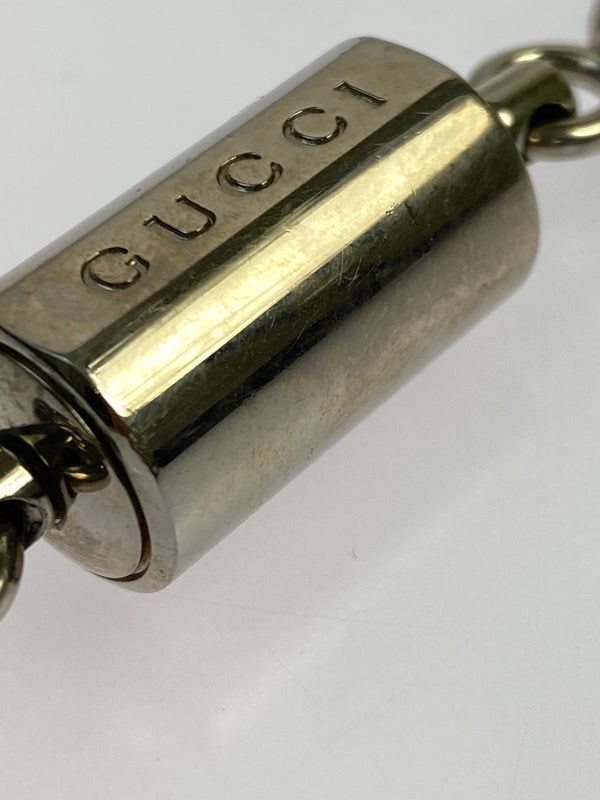 【中古品】【メンズ/レディース】 GUCCI グッチ ダブルフック カラビナ ギミック キーホルダー チャーム 183-260923-hu-23-min カラー：シルバー 万代Net店