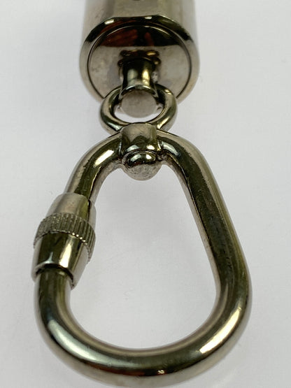 【中古品】【メンズ/レディース】 GUCCI グッチ ダブルフック カラビナ ギミック キーホルダー チャーム 183-260923-hu-23-min カラー：シルバー 万代Net店