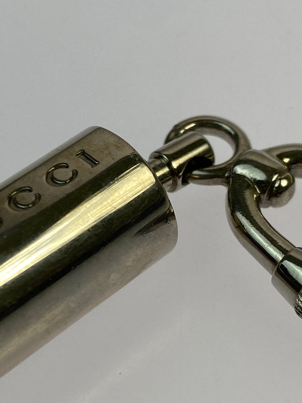 【中古品】【メンズ/レディース】 GUCCI グッチ ダブルフック カラビナ ギミック キーホルダー チャーム 183-260923-hu-23-min カラー：シルバー 万代Net店