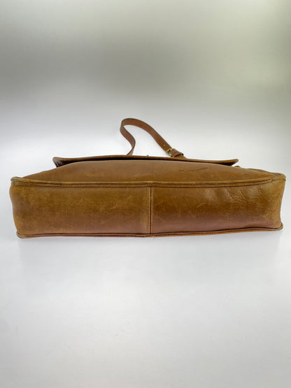 【現状渡し品】【メンズ】 OLD COACH オールド コーチ ショルダーバッグ ビジネスバッグ カバン レザー 180-261004-hu-21-min カラー：キャメル系 万代Net店