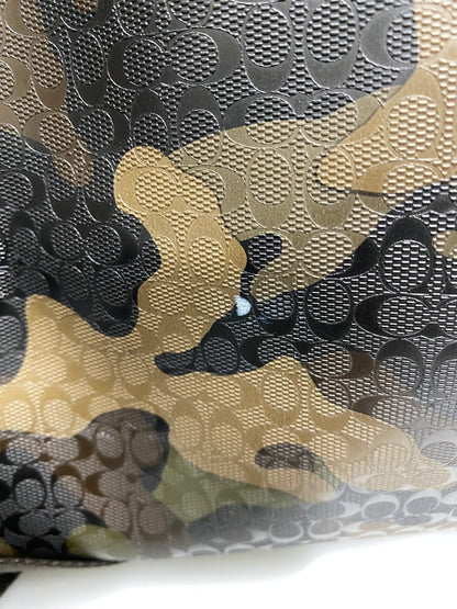 【中古品】【メンズ/レディース】 COACH コーチ CAMOUFLAGE BOSTON BAG F93230 ヘリテージ シグネチャー ロール ダッフル カモフラージュ ボストンバッグ 鞄 カバン 180-260927-em-28-min カラー：ブラウン系 万代Net店