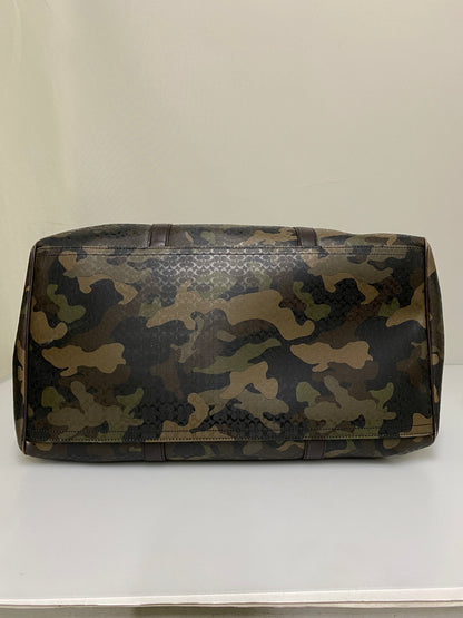 【中古品】【メンズ/レディース】 COACH コーチ CAMOUFLAGE BOSTON BAG F93230 ヘリテージ シグネチャー ロール ダッフル カモフラージュ ボストンバッグ 鞄 カバン 180-260927-em-28-min カラー：ブラウン系 万代Net店