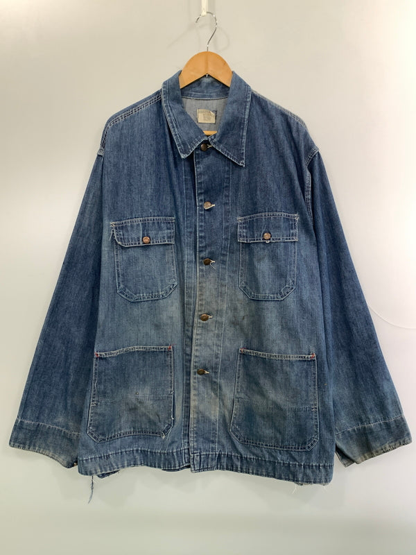 【現状渡し品】【メンズ】 BICMAC ビックマック 70S DENIM COVERALL 70年代 デニム カバーオール アウター 146-260915-jt-04-min サイズ：サイズ不明 下記参照 カラー：インディゴ 万代Net店