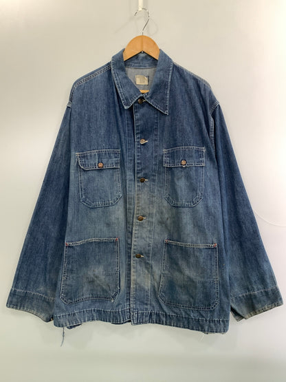 【現状渡し品】【メンズ】 BICMAC ビックマック 70S DENIM COVERALL 70年代 デニム カバーオール アウター 146-260915-jt-04-min サイズ：サイズ不明 下記参照 カラー：インディゴ 万代Net店