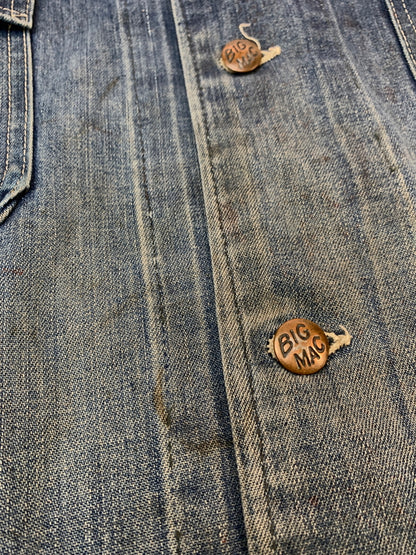 【現状渡し品】【メンズ】 BICMAC ビックマック 70S DENIM COVERALL 70年代 デニム カバーオール アウター 146-260915-jt-04-min サイズ：サイズ不明 下記参照 カラー：インディゴ 万代Net店