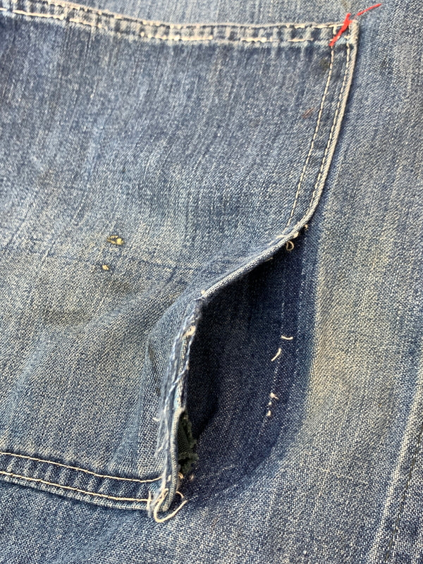【現状渡し品】【メンズ】 BICMAC ビックマック 70S DENIM COVERALL 70年代 デニム カバーオール アウター 146-260915-jt-04-min サイズ：サイズ不明 下記参照 カラー：インディゴ 万代Net店