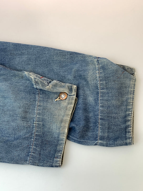 【現状渡し品】【メンズ】 BICMAC ビックマック 70S DENIM COVERALL 70年代 デニム カバーオール アウター 146-260915-jt-04-min サイズ：サイズ不明 下記参照 カラー：インディゴ 万代Net店