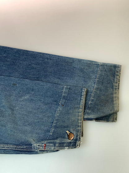【現状渡し品】【メンズ】 BICMAC ビックマック 70S DENIM COVERALL 70年代 デニム カバーオール アウター 146-260915-jt-04-min サイズ：サイズ不明 下記参照 カラー：インディゴ 万代Net店