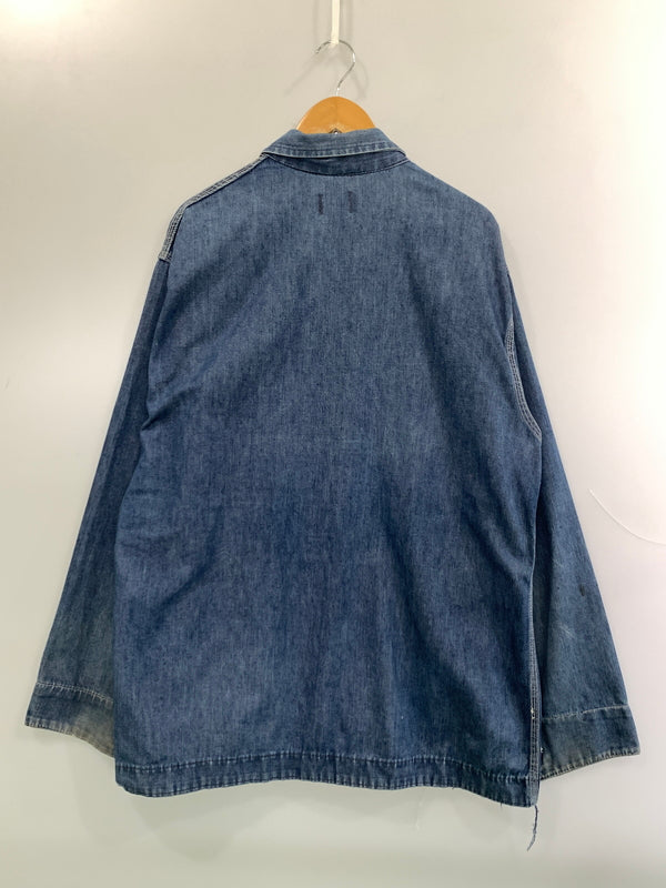 【現状渡し品】【メンズ】 BICMAC ビックマック 70S DENIM COVERALL 70年代 デニム カバーオール アウター 146-260915-jt-04-min サイズ：サイズ不明 下記参照 カラー：インディゴ 万代Net店