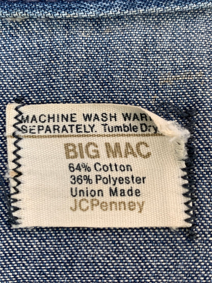 【現状渡し品】【メンズ】 BICMAC ビックマック 70S DENIM COVERALL 70年代 デニム カバーオール アウター 146-260915-jt-04-min サイズ：サイズ不明 下記参照 カラー：インディゴ 万代Net店