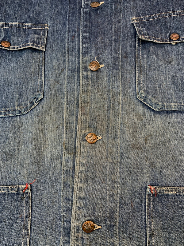 【現状渡し品】【メンズ】 BICMAC ビックマック 70S DENIM COVERALL 70年代 デニム カバーオール アウター 146-260915-jt-04-min サイズ：サイズ不明 下記参照 カラー：インディゴ 万代Net店