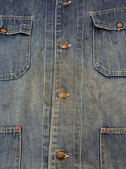 【現状渡し品】【メンズ】 BICMAC ビックマック 70S DENIM COVERALL 70年代 デニム カバーオール アウター 146-260915-jt-04-min サイズ：サイズ不明 下記参照 カラー：インディゴ 万代Net店