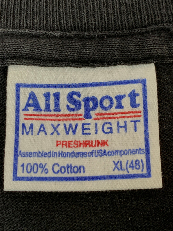 【中古品】【メンズ】 UNKNOWN 90S ALLSPORT FUCK MULTI PRINT TEE 90年代 オールスポーツ ファック マルチ プリント Tシャツ トップス 146-260915-jt-12-min サイズ：XL カラー：ブラック 万代Net店