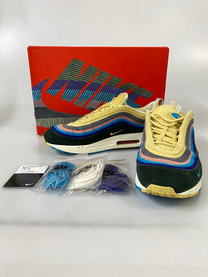 【中古品】【メンズ】 SEAN WOTHERSPOON×NIKE ショーン ウェザースプーン ナイキ AIR MAX 1/97 SW エア マックス AJ4219-400 靴 シューズ スニーカー 160-260916-hu-08-min カラー：LIGHT BLUE FURY/LEMON WASH 万代Net店