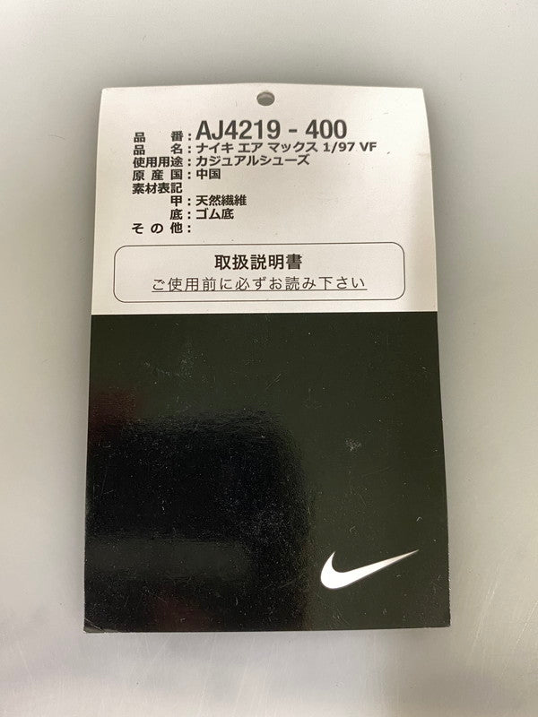 【中古品】【メンズ】 SEAN WOTHERSPOON×NIKE ショーン ウェザースプーン ナイキ AIR MAX 1/97 SW エア マックス AJ4219-400 靴 シューズ スニーカー 160-260916-hu-08-min カラー：LIGHT BLUE FURY/LEMON WASH 万代Net店