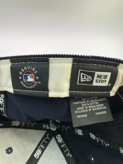 【中古品】【メンズ】 NEWERA ニューエラ NEW YORK YANKEES CORDUROY CAP ニューヨーク ヤンキース コーデュロイ キャップ 帽子 185-260923-hu-38-min サイズ：7 1/2 （59.6cm） カラー：ネイビー 万代Net店