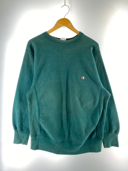【現状渡し品】【メンズ】 CHAMPION チャンピオン 90年代 REVERSE WEAVE SWEATSHIRT リバース ウィーブ スウェットトップス 146-260915-jt-33-min サイズ：XL カラー：グリーン 万代Net店