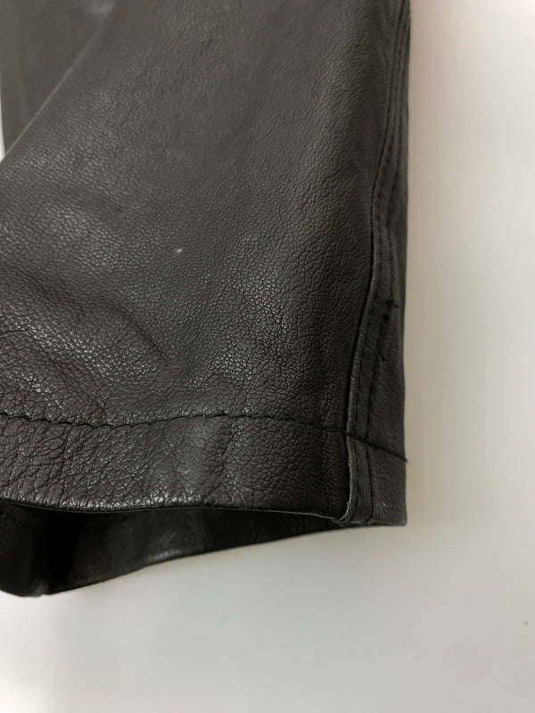 【中古品】【メンズ】 DIESEL ディーゼル LAMB LEATHER PANT ラム レザー パンツ ボトムス 152-260918-hu-10-min サイズ：30 カラー：ブラック 万代Net店