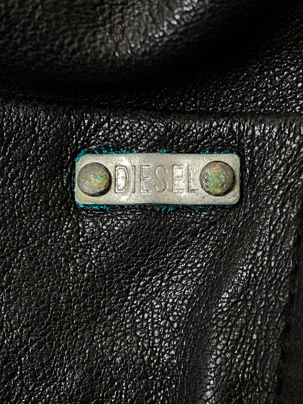 【中古品】【メンズ】 DIESEL ディーゼル LAMB LEATHER PANT ラム レザー パンツ ボトムス 152-260918-hu-10-min サイズ：30 カラー：ブラック 万代Net店