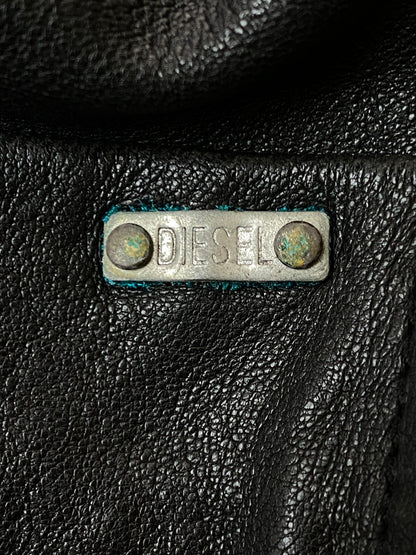 【中古品】【メンズ】 DIESEL ディーゼル LAMB LEATHER PANT ラム レザー パンツ ボトムス 152-260918-hu-10-min サイズ：30 カラー：ブラック 万代Net店