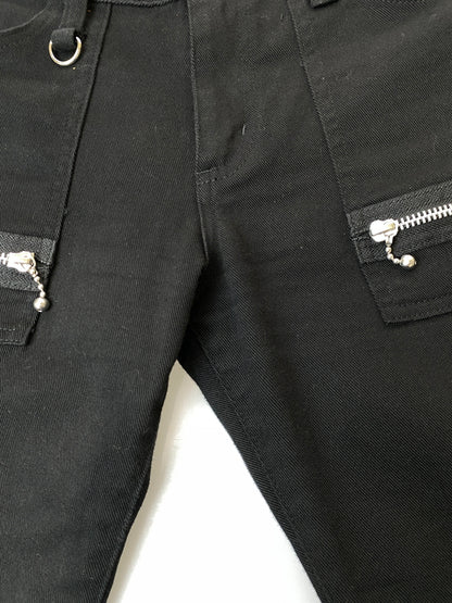 【中古品】【メンズ】 666 ロクロクロク ボンテージ スキニーパンツ ボトムス 156-260918-hu-12-min サイズ：30 カラー：ブラック 万代Net店