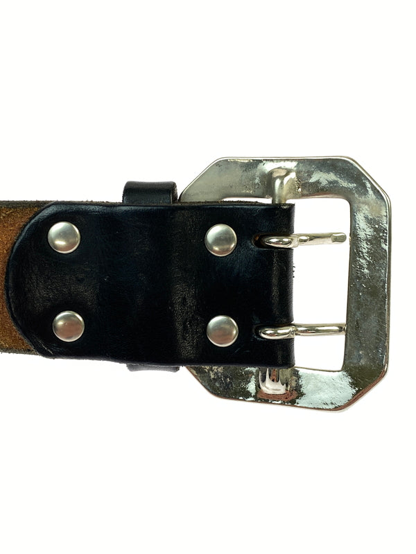 【中古品】【メンズ】 DIABOLIC ダイアボリック スタッズベルト レザー 小物 205-260923-hu-34-min カラー：ブラック/ホワイト/シルバー/ゴールド 万代Net店