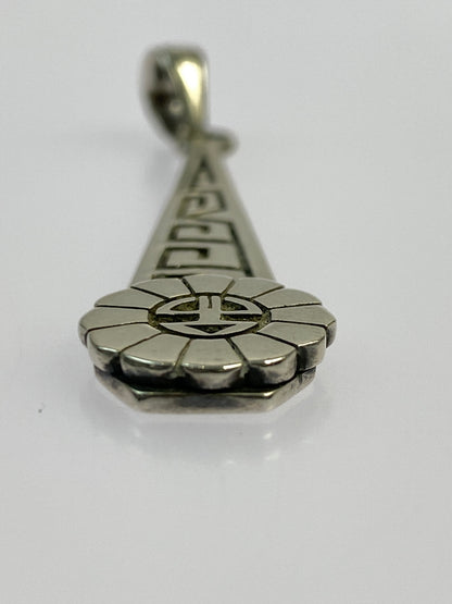 【中古品】【メンズ】 SAAD サード ホピ族 サンフェイス ペンダントトップ アクサセリー 192-260923-hu-26-min カラー：シルバー 万代Net店