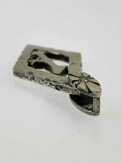【中古品】【メンズ】 SKULL FLIGHT スカル フライト 1% PENDANT TOP ペンダントトップ アクサセリー 192-260923-hu-29-min カラー：シルバー 万代Net店