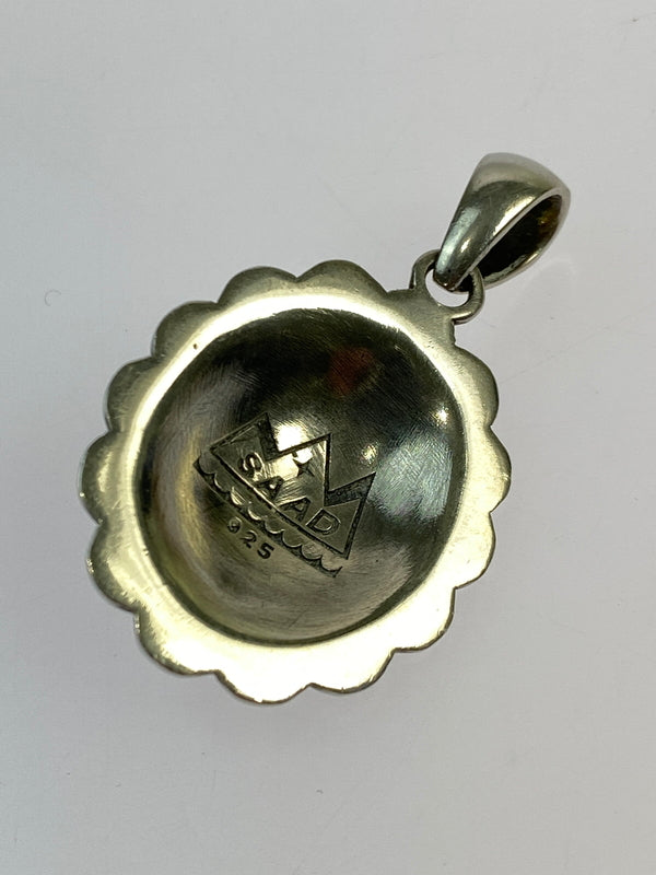【中古品】【メンズ】 SAAD サード 銀縄 ターコイズ ペンダントトップ アクサセリー 192-260923-hu-36-min カラー：シルバー 万代Net店