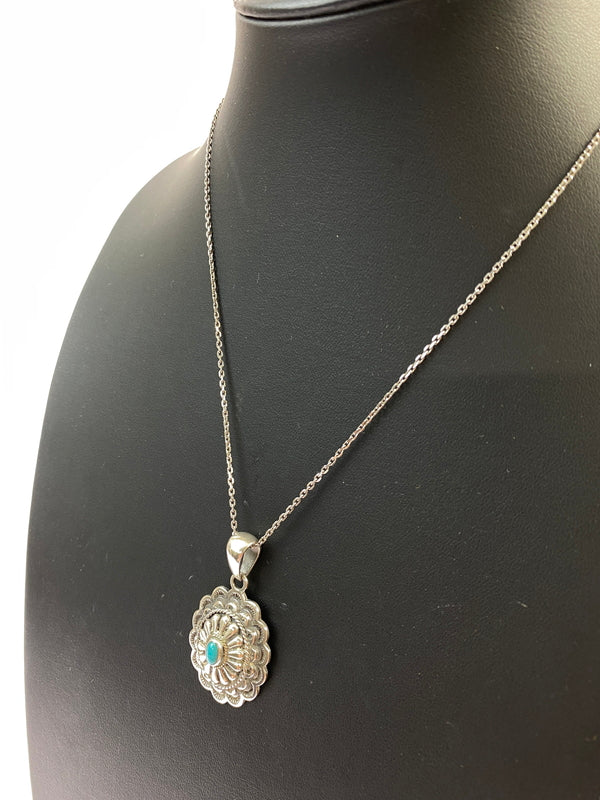 【中古品】【メンズ】 SAAD サード 銀縄 ターコイズ ペンダントトップ アクサセリー 192-260923-hu-36-min カラー：シルバー 万代Net店