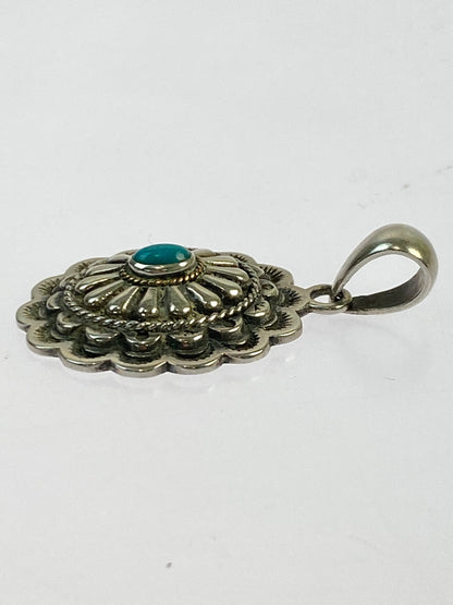 【中古品】【メンズ】 SAAD サード 銀縄 ターコイズ ペンダントトップ アクサセリー 192-260923-hu-36-min カラー：シルバー 万代Net店