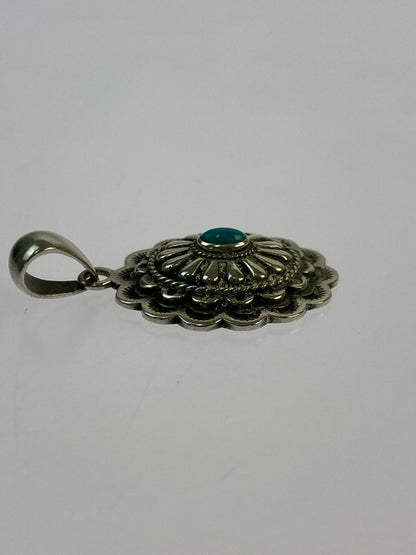 【中古品】【メンズ】 SAAD サード 銀縄 ターコイズ ペンダントトップ アクサセリー 192-260923-hu-36-min カラー：シルバー 万代Net店