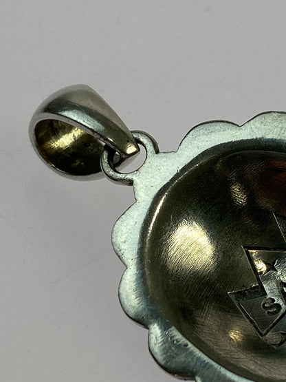 【中古品】【メンズ】 SAAD サード 銀縄 ターコイズ ペンダントトップ アクサセリー 192-260923-hu-36-min カラー：シルバー 万代Net店