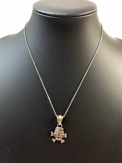 【中古品】【メンズ】 666スカル ペンダントトップ アクサセリー 193-260923-hu-32-min カラー：シルバー 万代Net店