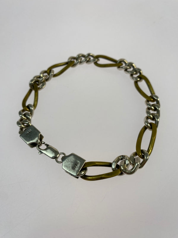 【中古品】【メンズ】 USED フィガロ ブレスレット アクサセリー 192-260923-hu-30-min カラー：シルバー/ゴールド 万代Net店