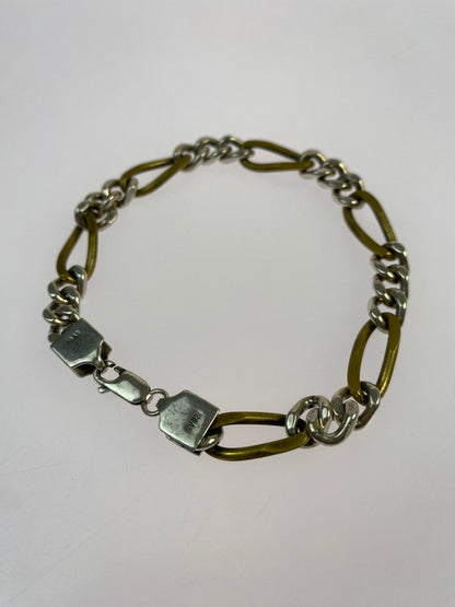 【中古品】【メンズ】 USED フィガロ ブレスレット アクサセリー 192-260923-hu-30-min カラー：シルバー/ゴールド 万代Net店
