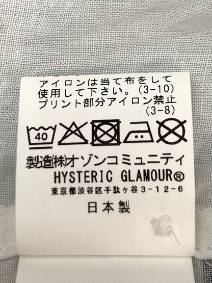 【中古品】【メンズ】 HYSTERIC GLAMOUR ヒステリックグラマー DEVIL WOMAN PULLOVER SHIRT 02261AH08 デビル ウーマン プルオーバー シャツ トップス 140-260915-jt-13-min サイズ：L カラー：ホワイト 万代Net店