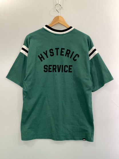 【中古品】【メンズ】 HYSTERIC GLOMOUR ヒステリックグラマー SS TEE 02261CT09 Tシャツ トップス 140-260915-jt-10-min サイズ：L カラー：グリーン 万代Net店