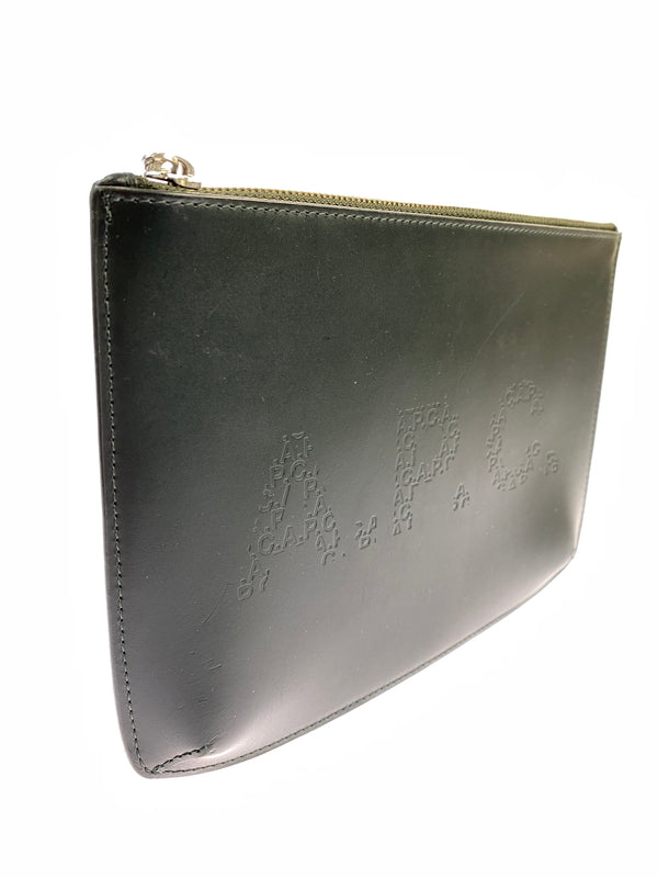 【中古品】【メンズ】 A.P.C. アーペーセー LEATHER POUCH レザー ポーチ 小物 188-261004-hu-17-min カラー：グリーン系 万代Net店