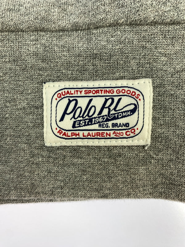 【中古品】【メンズ】 POLO RALPH LAUREN ポロ ラルフローレン LOGO SWEATSHIRT ロゴ スウェット トップス 146-260915-jt-34-min サイズ：XL カラー：グレー 万代Net店