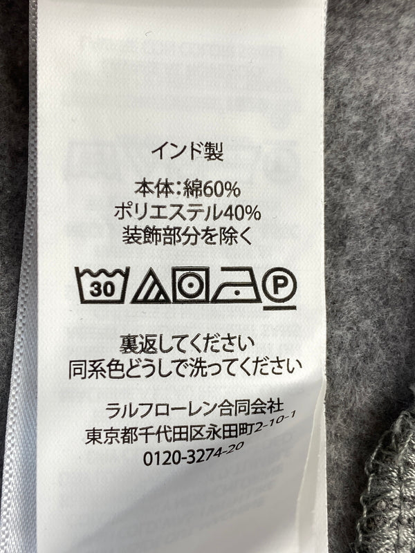 【中古品】【メンズ】 POLO RALPH LAUREN ポロ ラルフローレン LOGO SWEATSHIRT ロゴ スウェット トップス 146-260915-jt-34-min サイズ：XL カラー：グレー 万代Net店