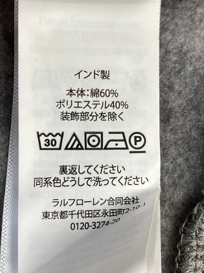 【中古品】【メンズ】 POLO RALPH LAUREN ポロ ラルフローレン LOGO SWEATSHIRT ロゴ スウェット トップス 146-260915-jt-34-min サイズ：XL カラー：グレー 万代Net店