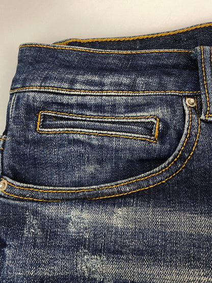 【中古品】【メンズ】 EMBELLISH エンブリッシュ DAMAGE DENIM ダメージ デニム パンツ ボトムス ジーパン 140-260916-hu-68-min サイズ：34 カラー：インディゴ 万代Net店