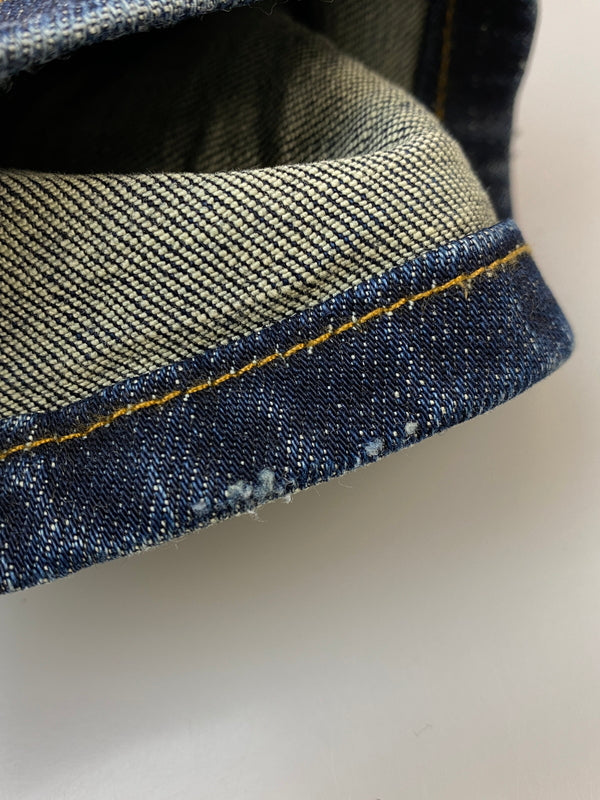 【中古品】【メンズ】 EMBELLISH エンブリッシュ DAMAGE DENIM ダメージ デニム パンツ ボトムス ジーパン 140-260916-hu-68-min サイズ：34 カラー：インディゴ 万代Net店