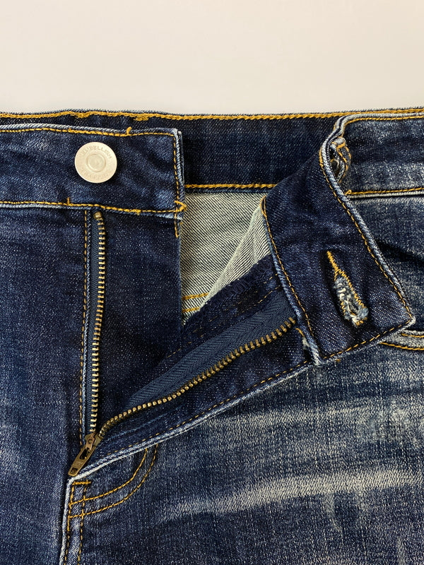 【中古品】【メンズ】 EMBELLISH エンブリッシュ DAMAGE DENIM ダメージ デニム パンツ ボトムス ジーパン 140-260916-hu-68-min サイズ：34 カラー：インディゴ 万代Net店